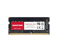 【DDR4 RAM Mise à Niveau pour Portable】 GIGASTONE 16Go DDR4 3200MHz(2933MHz Or 2666MHz) PC4-25600(PC4-23400, 21300) CL22 1.2V SODIMM 260pin UnbuffeRouge Non ECC Mémoire Haute Performance