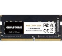¿DDR4 RAM Mise à Niveau pour Portable¿ GIGASTONE 8Go DDR4 2666MHz(2400MHz Or 2133MHz) PC4-21300(PC4-19200/17000) CL19 1.2V SODIMM 260pin UnbuffeRouge Non ECC Mémoire Haute Performance.
