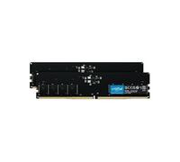 Crucial - DDR5 - kit - 128 Go: 2 x 64 Go - DIMM 288 broches - 2800 MHz / PC5-44800 - CL46 - 1.1 V - mémoire sans tampon - on-die ECC - noir G