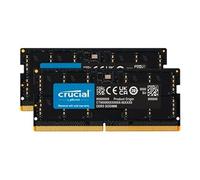 Crucial - DDR5 - kit - 128 Go: 2 x 64 Go - SO DIMM 262 broches - 2800 MHz / PC5-44800 - 1.1 V - on-die ECC - noir