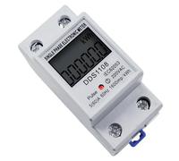 DDS1108 60A Din rail monophasé deux fils LCD affichage numérique consommation d'énergie compteur électrique kWh AC 230 V 50Hz
