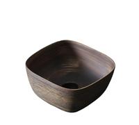 DDS22E Bassin de comptoir d'évier de vanité rétro carré de 30 Cm for utilisation intérieure et extérieure de Patio de salle de bains