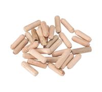 DDS22E Goupilles de cheville, chevilles en bois cannelées biseautées, 40 pièces, extrémités biseautées cannelées chevilles en bois bois dur séché for étagère de meubles en bois(6x20mm(0.23"x0.78"))