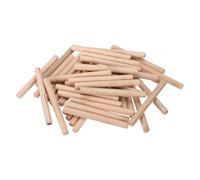 DDS22E Goupilles de cheville, chevilles en bois cannelées biseautées, 40 pièces, extrémités biseautées cannelées chevilles en bois bois dur séché for étagère de meubles en bois(10x100mm(0.39"x3.93"))