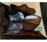 DDSEW GREWT Affiche de Pablo Picasso Le buffet de toile « catalane » Art mural Peinture abstraite Estampes de Pablo Picasso pour la décoration du salon 50x70cm Sans cadre