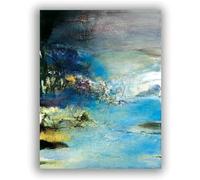 DDSEW GREWT Affiche de Zao Wou-Ki, peinture sur toile vintage, art mural abstrait, impressions d'art pour décoration murale moderne, image 40 x 50 cm, sans cadre