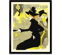 DDSEW GREWT Affiche Henri de Toulouse-Lautrec Œuvres d’art vintage Art abstrait mural Café Estampes de concert Peintures pour décoration intérieure Photos 40x60cm Sans cadre