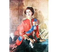DDSEW GREWT Affiche Vintage Et Tirages Reine Elizabeth II Portrait Art Mural Célèbre Pop Art Peinture Sur Toile Pour Salon Décor Photos 50x70cmx1 Sans Cadre