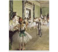 DDSEW GREWT Edgar Degas Art mural Ballet classe affiche Peinture sur toile vintage Edgar Degas Impressions pour salon Home Decor Photo 30x45cmx1 Sans cadre