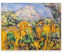 DDSEW GREWT Paul Cézanne Affiches Mont Sainte Victoire Vue de la carrière de Bibemus Toile Art mural Paysage Peinture Impressions Décoration intérieure Photo 60x70cm Sans cadre