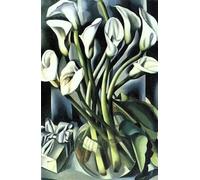 DDSEW GREWT Tamara De Lempicka Affiches lys Toile Peinture Mode Fleurs Art Mural Tamara De Lempicka Impressions Pour Décor Intérieur Photos 50x70cm Sans Cadre