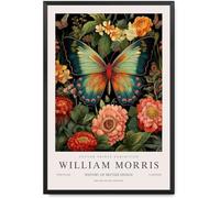 DDSEW GREWT William Morris Exposition Affiche Papillon Toile Peinture William Morris Art Mural William Morris Impressions Pour La Maison Décor Photo 50x70cm Sans Cadre