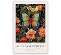 DDSEW GREWT William Morris Exposition Affiche Papillon Toile Peinture William Morris Art Mural William Morris Impressions Pour La Maison Décor Photo 40x60cm Sans Cadre