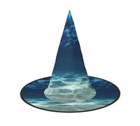 DDSFvbv Blue Ocean Sea Chapeau de sorcière pour Halloween, accessoire de cosplay, déguisement, décorations de vacances, taille unique