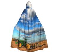DDSFvbv Cape à capuche unisexe de tracteur agricole fantastique pour Halloween, déguisement, robe longue pour fête, déguisement