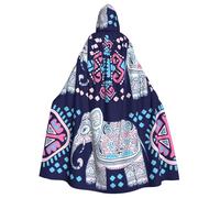 DDSFvbv Cape à capuche unisexe éléphant violet pour Halloween, cosplay, robe longue pour déguisement, uniforme