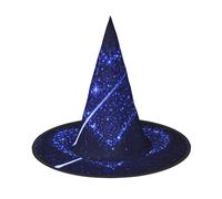DDSFvbv Chapeau de sorcière en forme d'étoile filante en forme de cœur pour Halloween, accessoire de cosplay, déguisement, décorations de vacances, taille unique