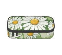 DDSFvbv Daisy Trousse à crayons - Fournitures d'étudiant et de bureau - Sac de rangement - Trousse de maquillage - Grande trousse de papeterie, Noir , Taille unique, Organiseur de sac