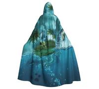 DDSFvbv Imagine Sky and Sea Cape à capuche unisexe pour Halloween, déguisement, robe de fête, robe longue