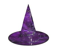 DDSFvbv Purple World Chapeau de sorcière pour Halloween, accessoire de cosplay, déguisement, décorations de vacances, taille unique