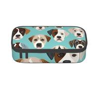DDSFvbv Trousse à crayons drôle Bulldog anglais - Fournitures d'étudiant et de bureau - Sac de rangement pour articles - Trousse de maquillage - Grande trousse de papeterie, Noir , Taille unique