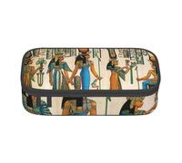 DDSFvbv Women in Ancient Egypt Trousse à crayons - Fournitures d'étudiant et de bureau - Sac de rangement pour articles - Trousse de maquillage - Grand sac de papeterie, Noir , Taille unique