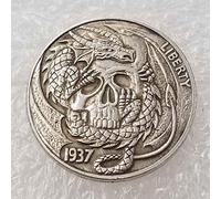 DDTing Best Morgan US Dollar Coins - vieille pièce de monnaie Hobo en nickel - ancienne pièce de monnaie de collection - dollar américain ancien dollar américain