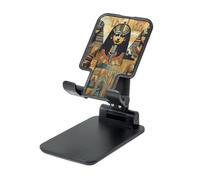 DDTKLSNV Ancient Egypt Tribe Series Support de téléphone pliable pour bureau, portable et réglable, convient à la plupart des téléphones portables Noir