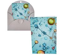 DDTKLSNV Carte de remerciement avec enveloppes de 10,2 x 15,2 cm, cartes d'abstraction, biologie, chimie, cartes de notes pour toutes les occasions, carte « Thinking of You » pour Noël, vacances
