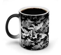 DDTKLSNV Parttern Tasse à café en céramique 325 ml - Sensible à la chaleur - Couleur changeante - Pour homme et femme