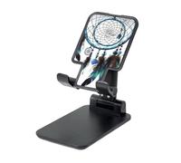 DDTKLSNV Support de téléphone pliable pour bureau, attrape-rêves amérindien, support de téléphone portable, réglable, support de tablette noir, convient à la plupart des téléphones