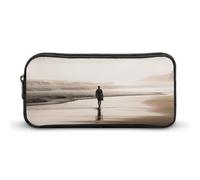 DDTKLSNV Trousse à crayons Alone at The Beach de grande capacité - Jolie trousse de maquillage pour homme et femme