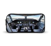 DDTKLSNV Trousse à crayons en forme d'avion, grande capacité, jolie trousse de maquillage, trousse de maquillage pour homme et femme