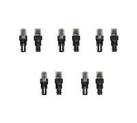 Ddujbtp Adaptateur convertisseur BNC femelle vers RJ45 mâle pour testeur de ligne coaxial barils coaxiaux connecteurs BNC vers RJ45