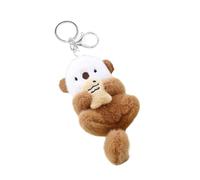 Ddujbtp Adorable porte-clés pour sacs et clés, pendentif de sac de dessin animé, décoration pour les amoureux des animaux et un usage quotidien, Paresseux de mer marron foncé, Organiseur de sac