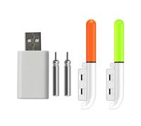 Ddujbtp Bâtons lumineux LED pour pêche nocturne avec batterie rechargeable