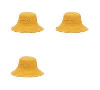 Ddujbtp Chapeau cloche unisexe à bord rugueux pliable pour le printemps - Chapeau de pêcheur à large bord pour les amis et la famille - Couleur unie - Polyester