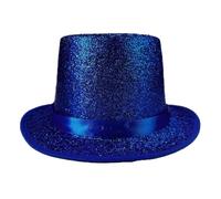 Ddujbtp Chapeau de magicien de couleur vive pour homme et femme avec ceinture pour adulte - Chapeau à plumes unique