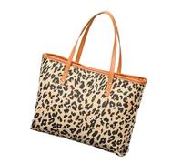 Ddujbtp Élégant sac à bandoulière imprimé léopard pour femme, sac à main spacieux, sac de plage, voyage, sac de vacances essentiel, sac à main sous les bras, Rouge, Organiseur de sac