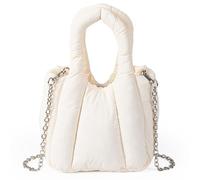 Ddujbtp Élégant sac à main décontracté en nylon pour étudiant, sac à bandoulière tendance pour un usage quotidien, beige, Organiseur de sac