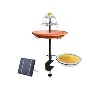 Ddujbtp Fontaine solaire détachable pour oiseaux génère des flux d'eau de 160 l/h adaptée pour le jardin, la faune, la décoration extérieure, bain d'oiseaux solaire pour arrière-cour