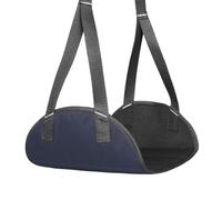 Ddujbtp Hamac de voyage portable repose-pieds pour avions, train, bureau, léger, pliable, accessoire pratique, installation facile, bleu, Netcloth, Organiseur de sac