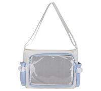 Ddujbtp Itabag Sac à bandoulière japonais transparent avec personnalité élégante et accessoire de mode, bleu, Organiseur de sac