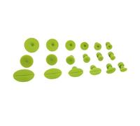 Ddujbtp Lot de 18 languettes de débosselage vertes en nylon pour un entretien facile et économique de la carrosserie de la voiture sans peinture