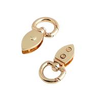 Ddujbtp Lot de 2 fermoirs à ressort vintage pour sangle de sac, matériel en métal pratique, boucle à dégagement latéral sécurisé avec finition antique, doré, Organiseur de sac