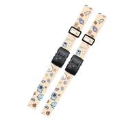 Ddujbtp Lot de 2 sangles de bagage réglables avec boucle sécurisée et serrure à combinaison pour voyage