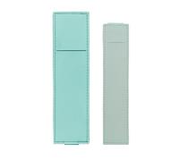 Ddujbtp Lot de 2 trousses à crayons avec bande élastique pour carnet de notes à couverture rigide en polyuréthane, bleu clair