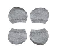 Ddujbtp Lot de 4 housses de roue de bagages pratiques en polyester pour valise, accessoires de voyage, installation facile, gris, Organiseur de sac