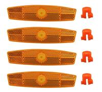 Ddujbtp Lot de 4 réflecteurs de roues de vélo hautement réfléchissants