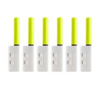 Ddujbtp Lot de 6 bâtons lumineux LED étanches pour canne à pêche de nuit